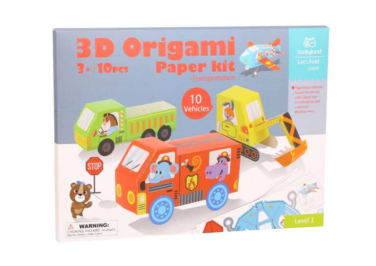 Origami járművek - 10 db 3D Origami jármű - Image 7