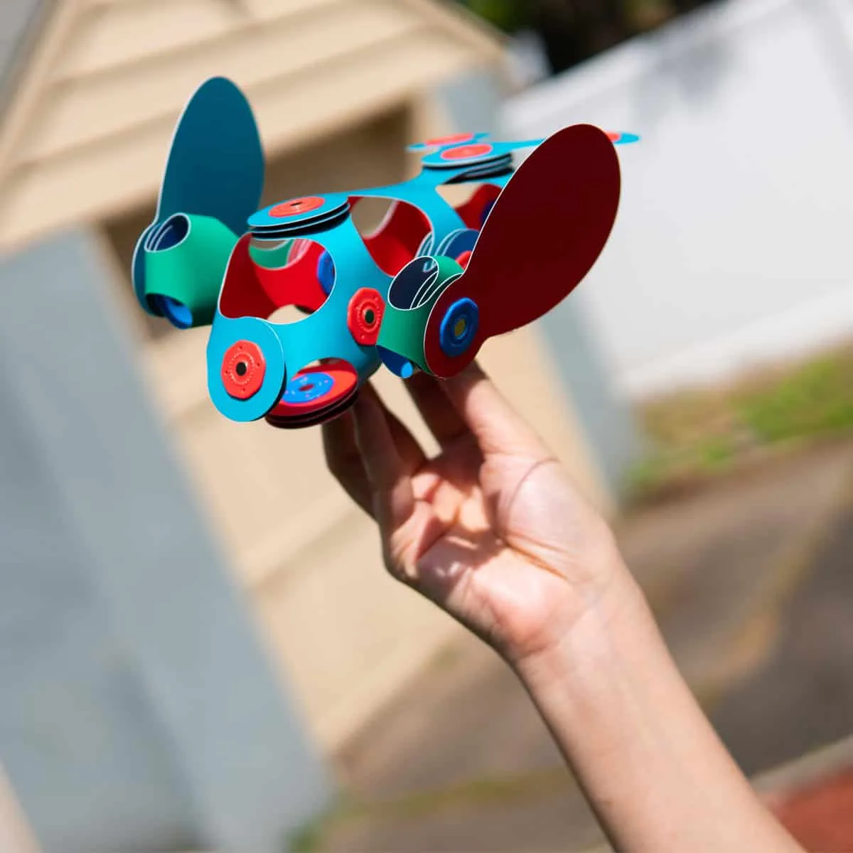 Clixo mágneses építőkészlet szett zöld és kék színekben (18 darabos) - Image 9