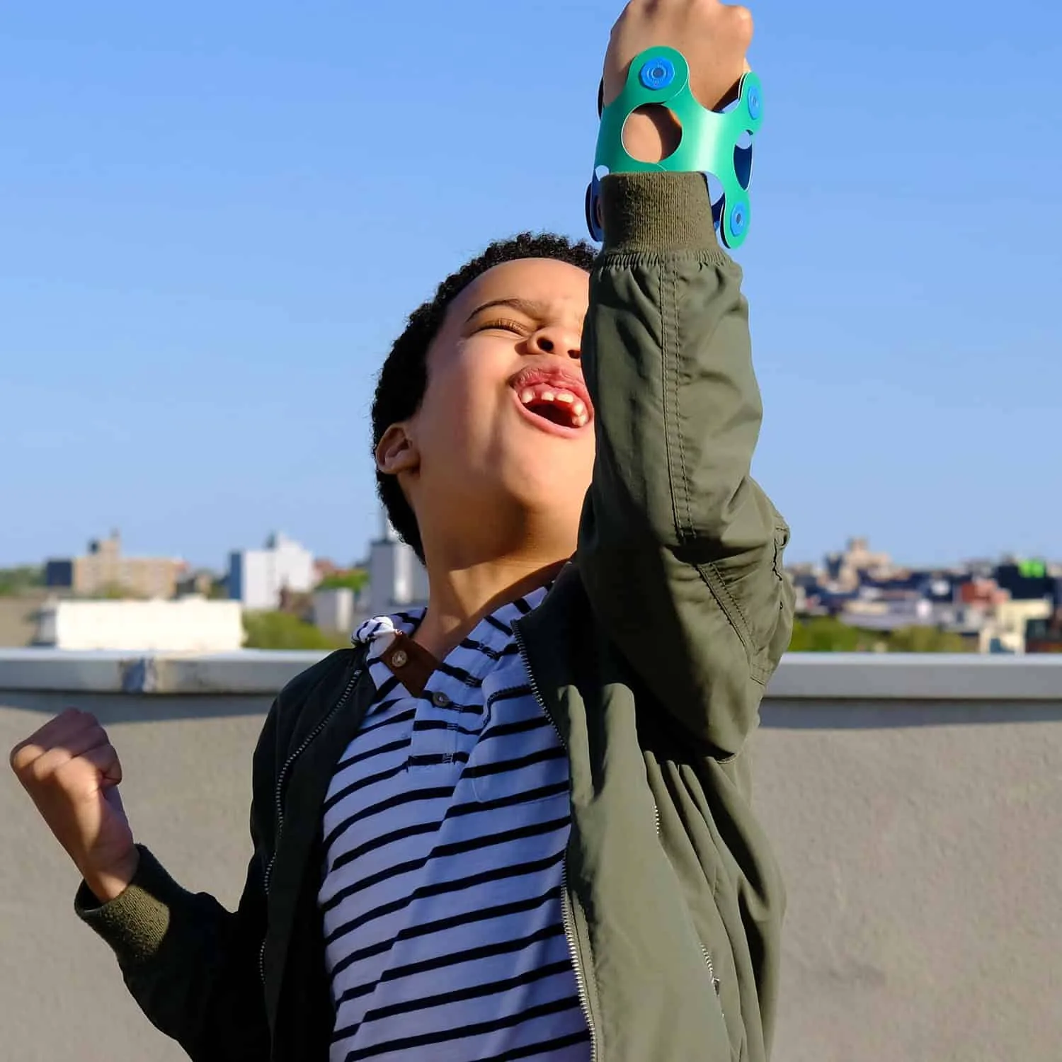 Clixo mágneses építőjáték kék és zöld szett (30 darabos) - Image 9