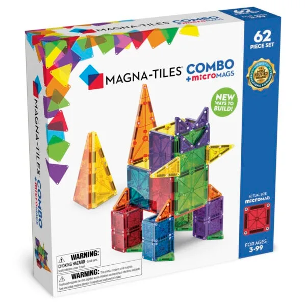 Mágneses Szett (62 darabos) MAGNA-TILES + mikroMAGS