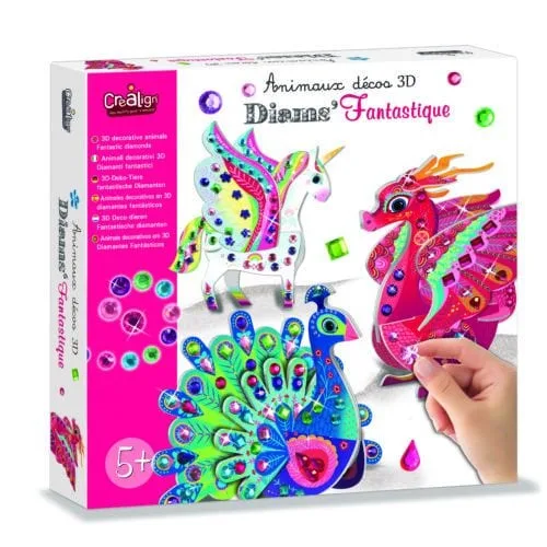 Créa Lign 3D állatok Gyémánt mozaik Fantasy 5+