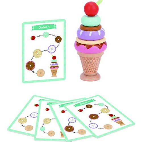 Montessori Fagyikészítő - fa oktatójáték