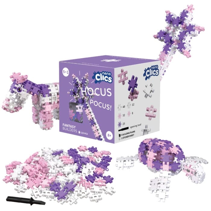 Nano Clics - 5 az 1-ben 125 db-os kreatív építőjáték, Fantázia világ - Image 2