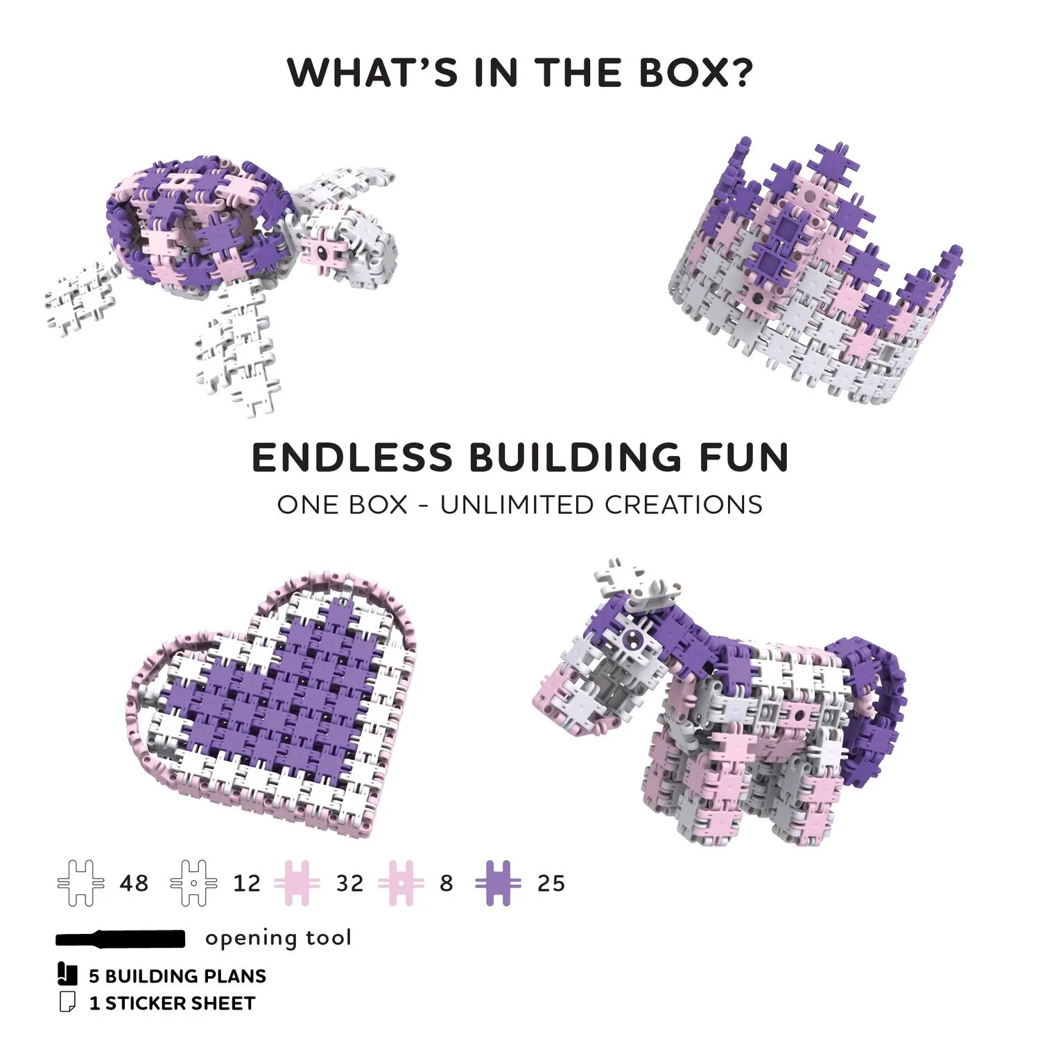 Nano Clics - 5 az 1-ben 125 db-os kreatív építőjáték, Fantázia világ - Image 4