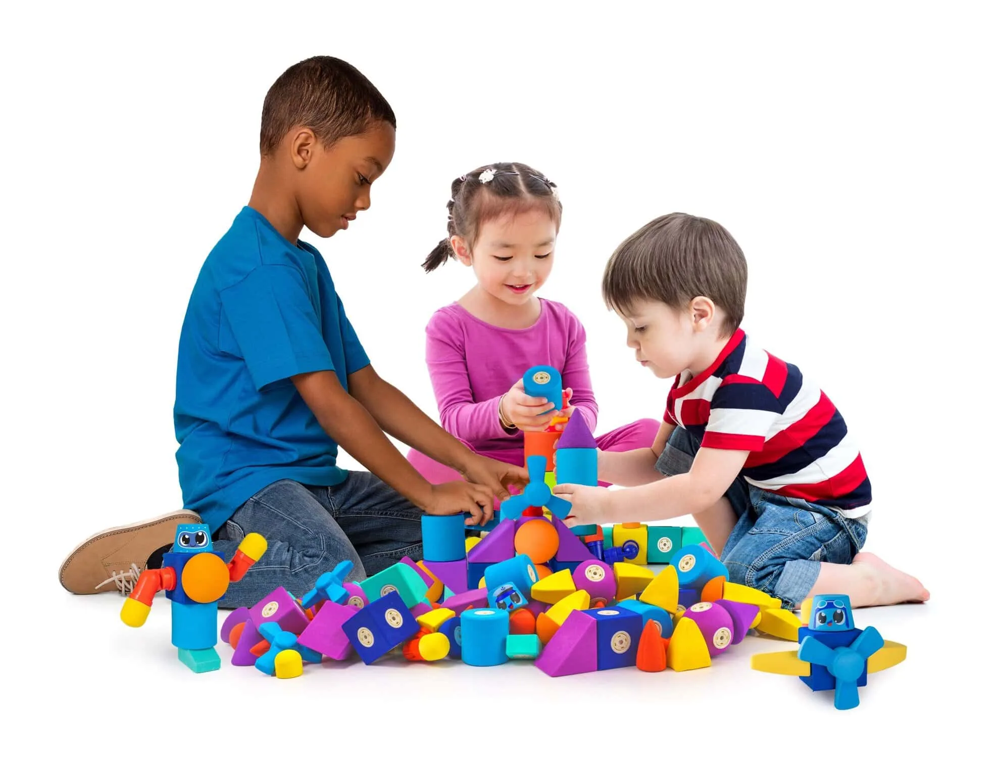 Mágneses habpuha építőelem szett - Hajó - Image 4