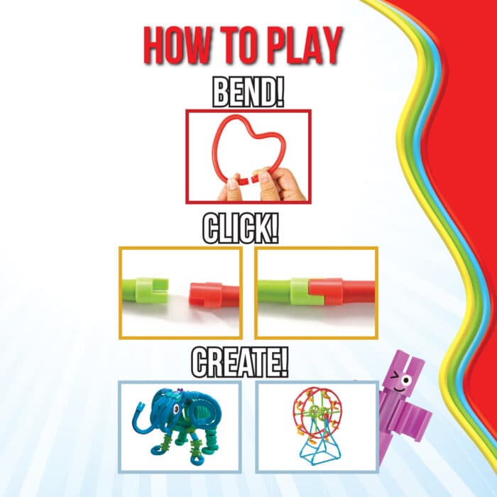 Spaghetteez Építőjáték - "Bendy Buggy" – hajlékony építőjáték kisautóval - Image 2